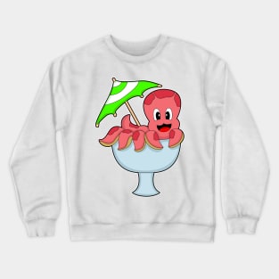 Octopus Party Cocktail umbrella Crewneck Sweatshirt